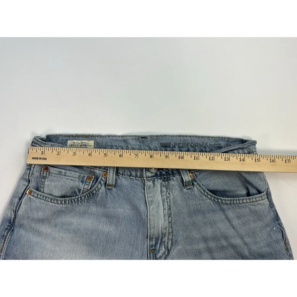 Levi's Premium 511 Skinny Fit Jeans Mens 30x29 Light Wash Stretch Big E Denim